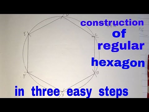 construction of a regular hexagon.