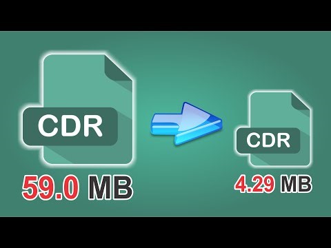 Compress Large CDR File Size Without Losing Quality || compress cdr file size in CorelDraw #graphic