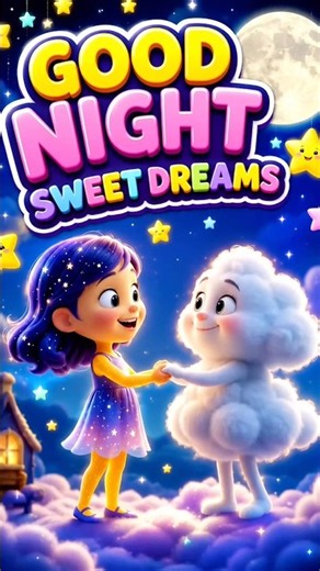 🌙 Good Night Sweet Dreams ⭐ | Bedtime Song for Kids 😴 | Cute Nursery Rhyme #shorts