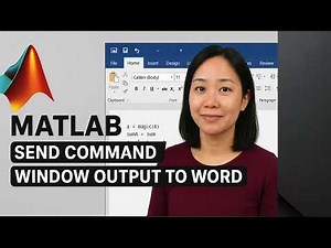 How to Copy and Paste MATLAB Command Window Output to Word