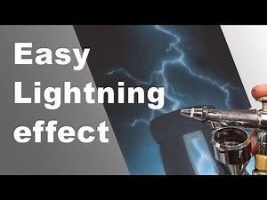 Lightning Strike Airbrush painting technique