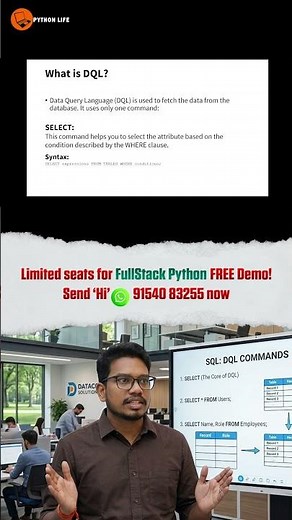 DQL Commands in SQL Basics | DQL in SQL | PythonLife