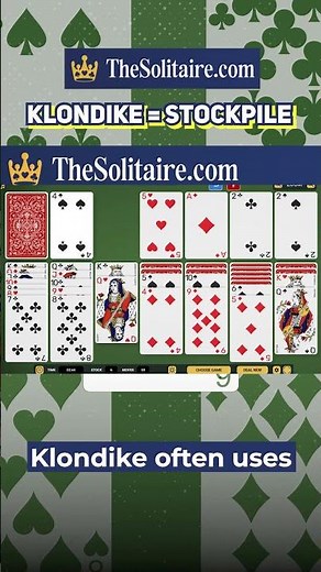 What is the difference between Solitaire and Klondike #solitaire #shorts #solitaireclub #klondike