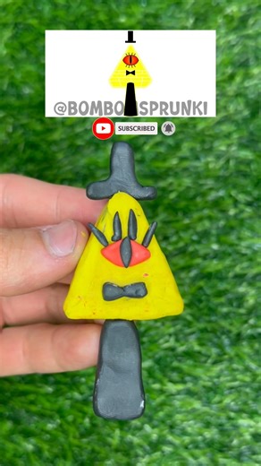 I sculpted a Sprunki character out of clay - Bill Cipher (from Gravity Falls) @bombomsprunki
