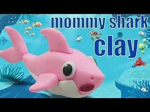 DIY | How to make mommy shark with air dry clay | - Polymer Clay tutorial