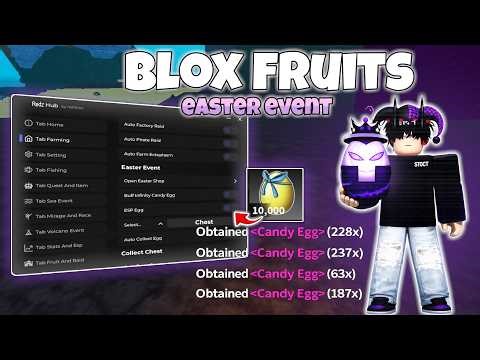 Blox Fruits Script (Easter Event🥚) NO KEY - Dupe Egg , Auto Collect egg & More!