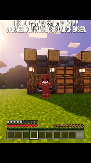 This addon makes managing my storage room much easier #minecraft #addonmcpe # #subscribe #shortvideo