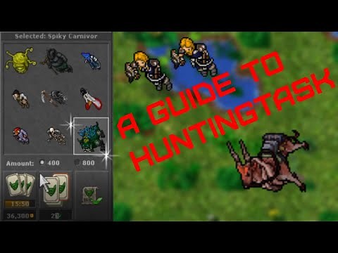 Tibia hunting task - How does it work and what does it take?