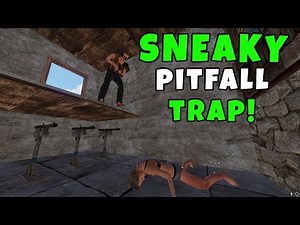 RUST | SNEAKY PIT FALL TRAP BASE with AUTO DOOR CLOSER! *Game Changing*