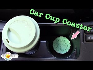 Car Cup Holder Coaster - Crochet Quick Fix - Pattern & Tutorial