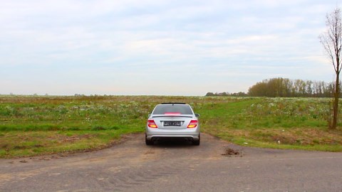 Mercedes C63 AMG Burnout & V8 Sound