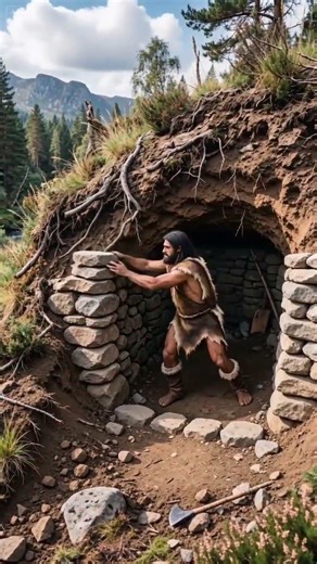 This Primitive Build is Too Satisfying to Watch 😳 #timelapse #timelapsevideo