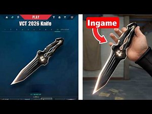 New VCT 2026 Knife Skin in Valorant (Ingame)