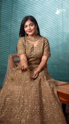 ✨ Golden Glow Queen | Shree Boutique Bridal Studio 👑💫 #lehenga #bridalwear #ethnicwear