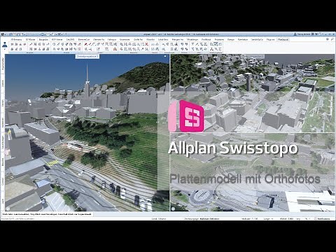 ALLPLAN 2023 Swisstopo Schichtenmodell mit Luftbild