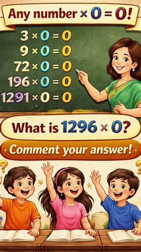 Multiplication by 0#Education#Math#Simple#Tricks#Math made easy