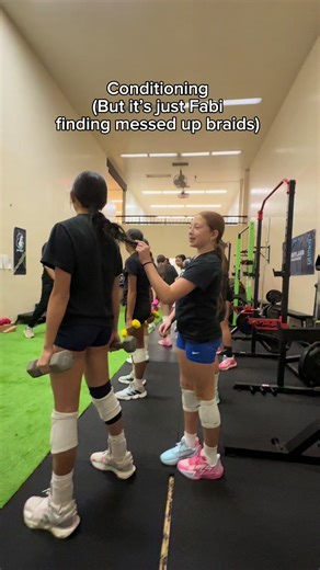 Conditioning is always more fun with a bit of laughter #volleyball #conditioning #usavolleyball #lateralraises
