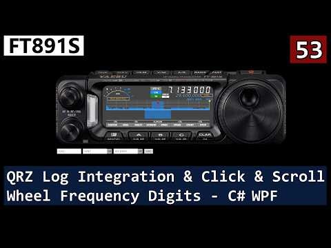 FT891S No.53 - Scroll Wheel Frequency Digits - C# WPF - David G7UIV