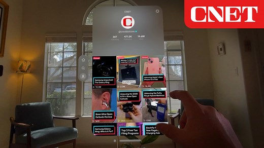 37K views · 481 reactions | TikTok has landed on the Apple Vision Pro. Let's download it and take it for a spin. | CNET | Facebook