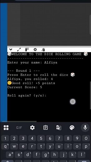 Build a Dice Roll Game in Python! #tutorial #python #coding #pythonanddjangofullstackwebdeveloper