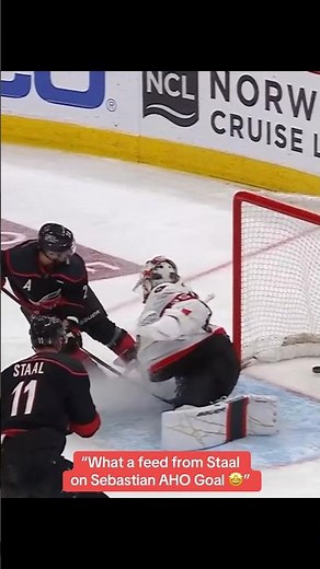 What a feed from Staal on Sebastian AHO Goal 🤩