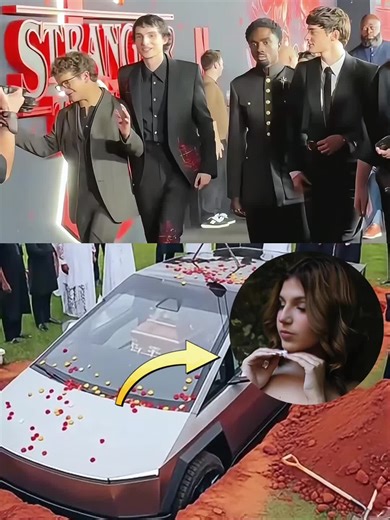 Four celebrities from Stranger Things have refused to donate to Leah Palmirotto's funeral. #milliebobbybrown #strangerthings #fyp #usa #celebrity