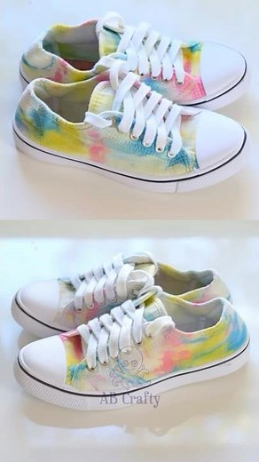 Making tie dye shoes - dyeing canvas shoes #tiedye
