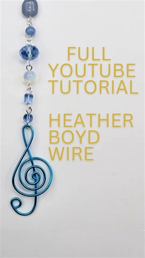 Treble Clef Suncatcher #suncatcher #suncatcherornaments
