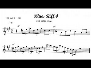 100 Ultimate Blues Riffs (Bb) by Andrew D. Gordon 004 - Sax, Trumpet and Play-along