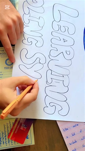 School logo #school #logo #design #bubblewriting #thelearningschoolingsystem