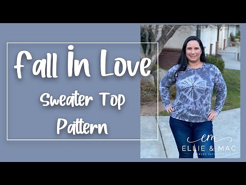 Sewing The Trendy And Cute Fall In Love Sweater - Such An EASY SEW ❤️❤️