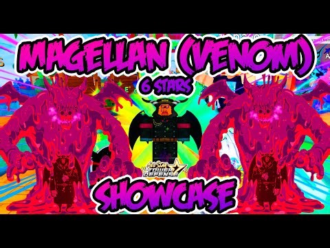MAGELLAN (VENOM) 6 STARS SHOWCASE🌟ALL STAR TOWER DEFENSE 🌟#roblox