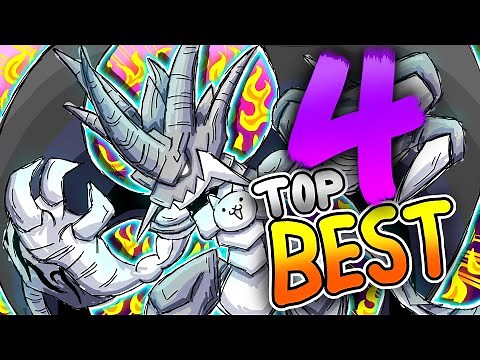 Top 4 BEST Cats in Battle Cats (NEW)