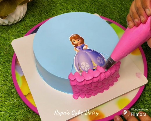 Princess Theme Cake Making Tutorial