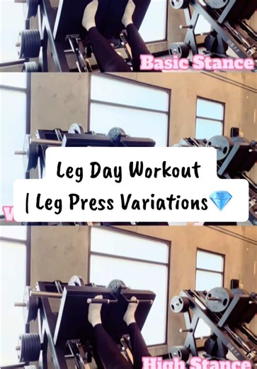 Leg press variations to hit your quads, glutes, and hamstrings differently. Foot placement matters. Stop doing leg press the same way every leg day. Save this for your next workout 💎🔥💎. #legpress #legdayworkout #gymlife #gymtok #gymtiktok