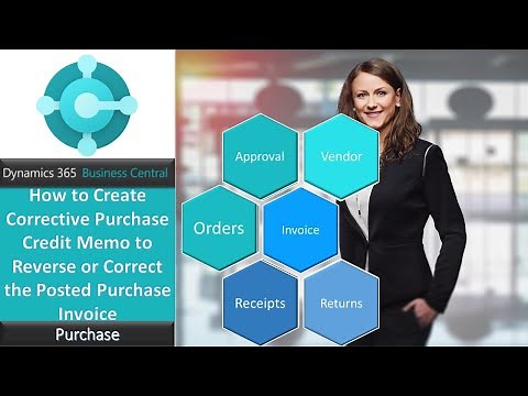 How to Create Purchase Credit Memo to Reverse or Correct the Posted Purchase Invoice