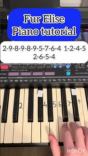 Beethoven Fur Elise, piano tutorial, piano