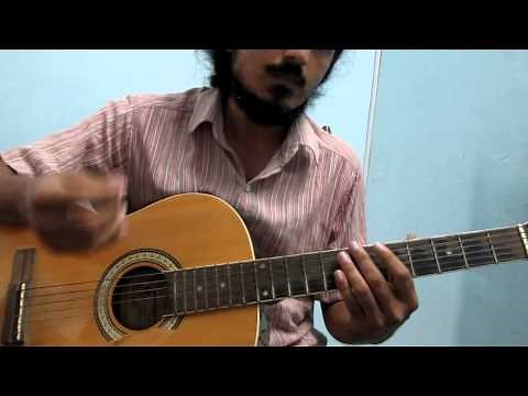 Pani Vizhum (Tamil) - How to play on Acoustic Guitar - Raga based song