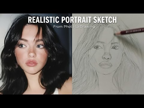 How to draw a perfect face using loomis method