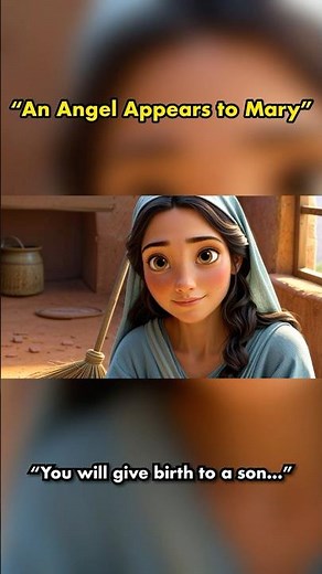 An Angel Appears to Mary | Birth of Jesus Begins #BibleShorts #ChristmasStory #AngelGabriel
