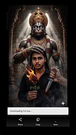 Bajrangbali Ai sad Photo Editing #ytshorts #shorts #youtubeshorts #gemini