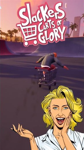 Jumps and tricks in Slackers Carts of Glory #slackerscartsofglory #gaming #shorts