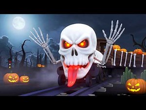 Spooky Skeleton Ghost Train Adventure for Toddlers | Toy Factory Kids Show 👻🚂