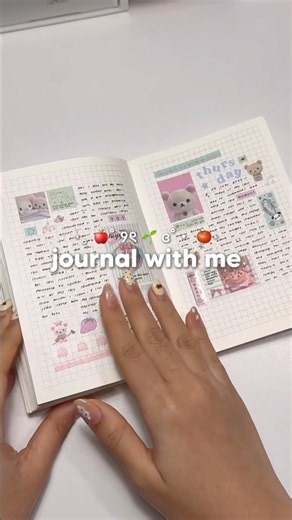 finally back with a journal with me 🍅🌱 #journalwithme #journaling #journalideas #journalasmr