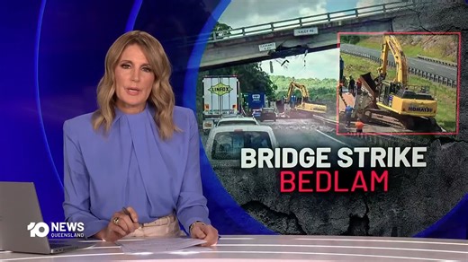 Here's what made headlines today: Thousands of south-east commuters are facing long delays after an excavator smashed into a bridge, raining debris on Queensland's longest road. The man who allegedly used social media and gaming platforms to groom hundreds of children across the globe has faced court again today. | 10 News Queensland