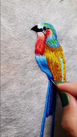 Step-by-Step Guide to Stunning 3D Bird Embroidery!