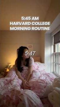 5:45AM HARVARD COLLEGE MORNING ROUTINE (productive)
