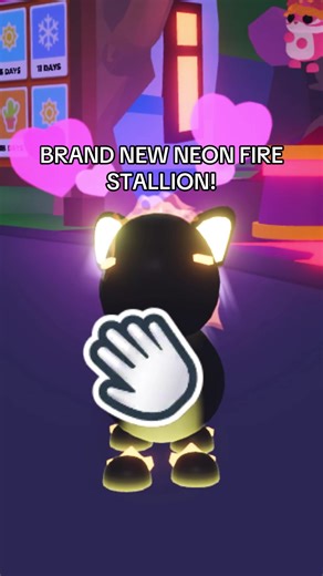 BRAND NEW NEON FIRE STALLION FROM THIS WEEKS UPDATE #ADOPTME #FYP #GOVIRAL #BOOST #UPDATE