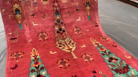 4x6 Afghan Tree of Life Rug | Hand Knotted Wool Red Blue Oriental Rug | Boho Living Room Rug | Persian Style Gabbeh Tribal Carpet 4'x5'10" - Etsy