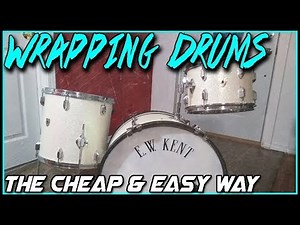 Wrapping Drums - The Cheap and Easy Way to Cover Drums - Part 3